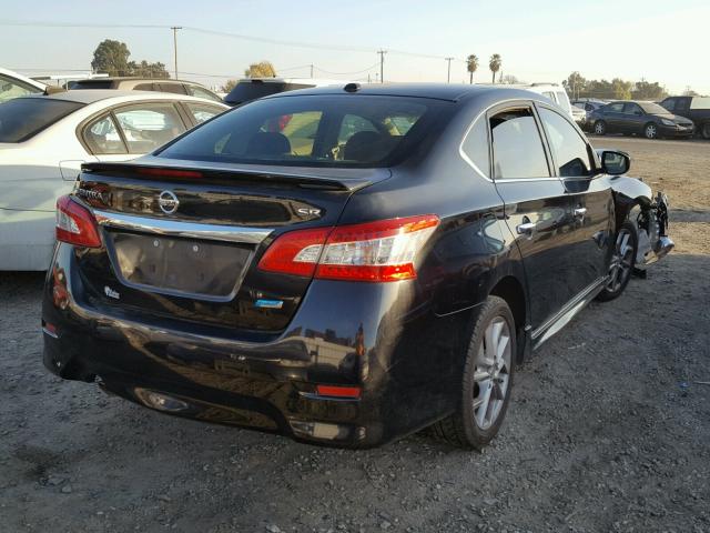 3N1AB7AP9DL768753 - 2013 NISSAN SENTRA S BLACK photo 4