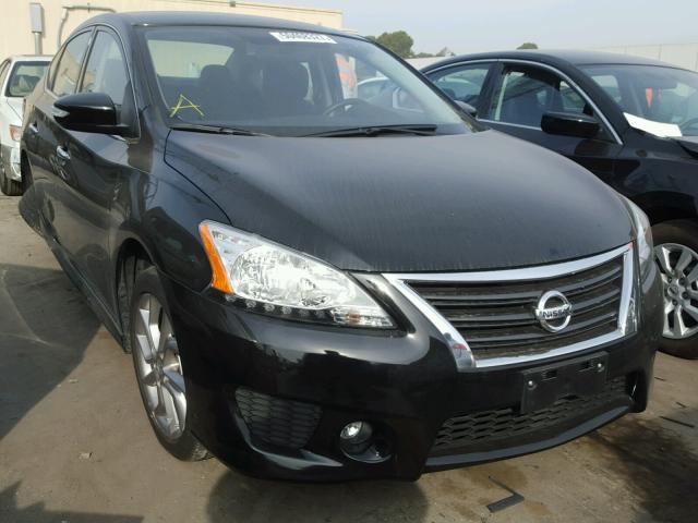 3N1AB7AP7FY328617 - 2015 NISSAN SENTRA S BLACK photo 1