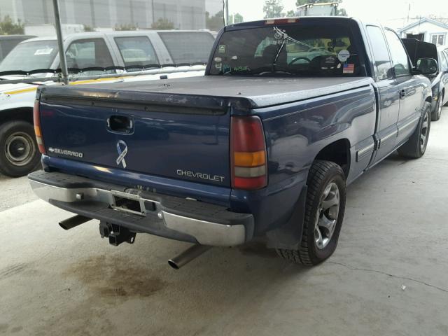 2GCEC19V7Y1376664 - 2000 CHEVROLET SILVERADO BLUE photo 4