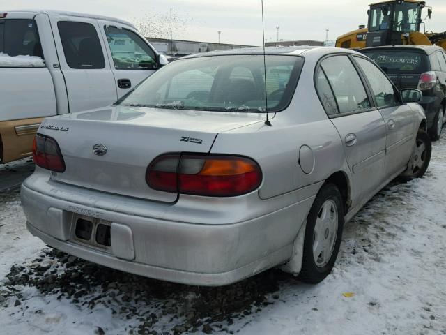 1G1NE52J716219538 - 2001 CHEVROLET MALIBU LS ვერცხლისფერი ფოტო 4