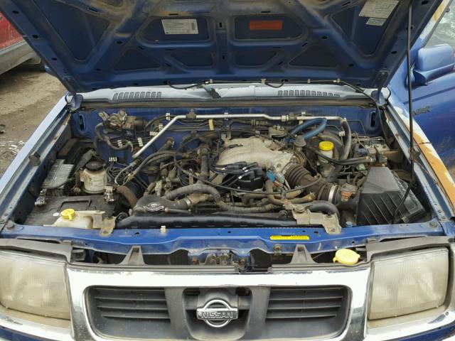 1N6ED26Y6XC304054 - 1999 NISSAN FRONTIER K BLUE photo 7