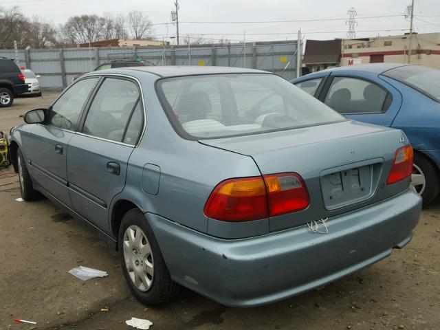 1HGEJ6673XL036026 - 1999 HONDA CIVIC LX BLUE photo 3