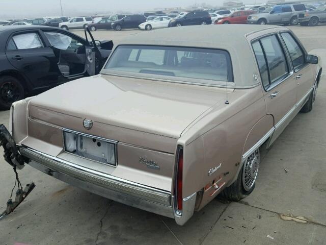 1G6CB5151K4373884 - 1989 CADILLAC FLEETWOOD GOLD photo 4