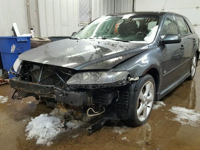 1YVHP82D355M00393 - 2005 MAZDA 6 S GRAY photo 2