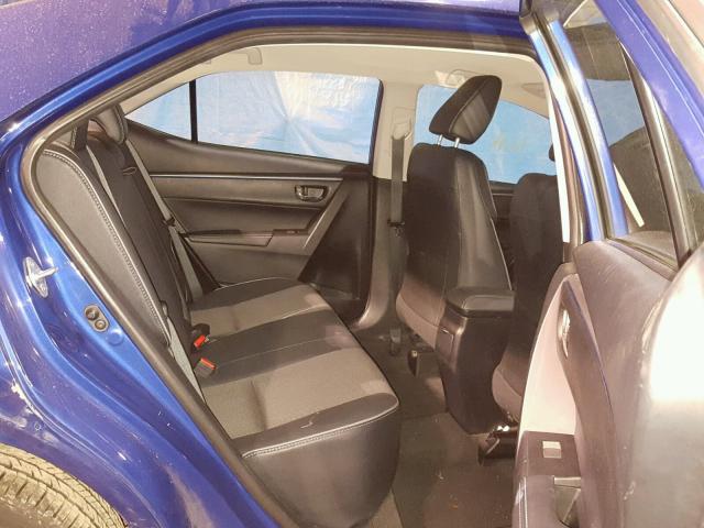 2T1BURHE9FC259487 - 2015 TOYOTA COROLLA L BLUE photo 6