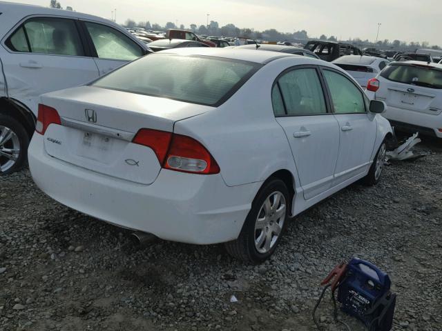 19XFA1F59AE020935 - 2010 HONDA CIVIC LX WHITE photo 4