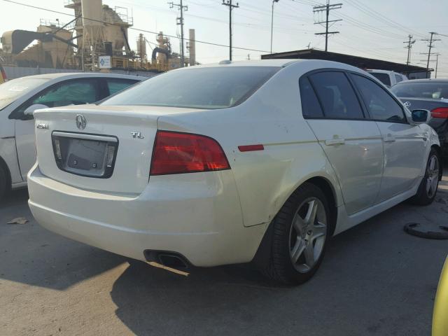 19UUA66205A026076 - 2005 ACURA TL WHITE photo 4