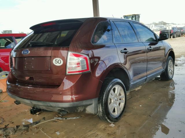 2FMDK36C49BA67576 - 2009 FORD EDGE SE MAROON photo 4