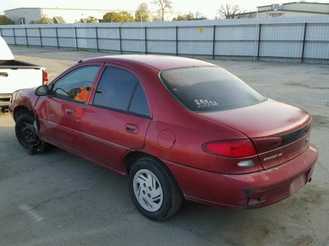 1FAFP13P7WW117090 - 1998 FORD ESCORT SE RED photo 3