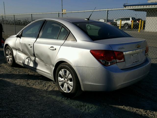 1G1PC5SH5C7407953 - 2012 CHEVROLET CRUZE LS SILVER photo 3