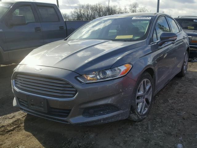 3FA6P0HDXER273005 - 2014 FORD FUSION SE GRAY photo 2