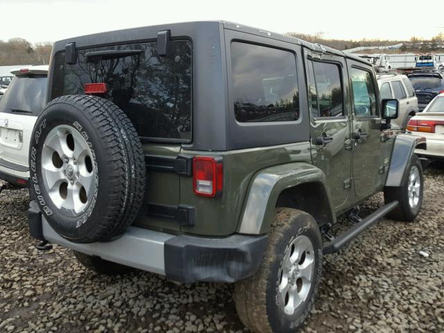 1C4HJWEG5FL772199 - 2015 JEEP WRANGLER U GREEN photo 4