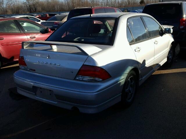 JA3AJ86E52U043794 - 2002 MITSUBISHI LANCER OZ SILVER photo 4