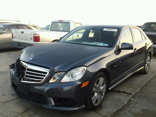 WDDHF2EB7BA399483 - 2011 MERCEDES-BENZ E 350 BLUE GRAY photo 2