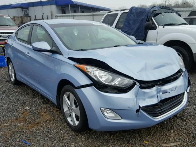 KMHDH4AE0DU521385 - 2013 HYUNDAI ELANTRA GL BLUE photo 1