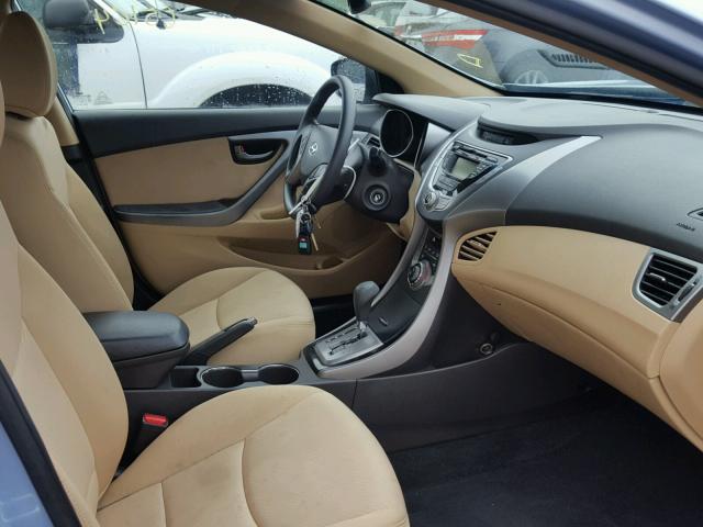 KMHDH4AE0DU521385 - 2013 HYUNDAI ELANTRA GL BLUE photo 5