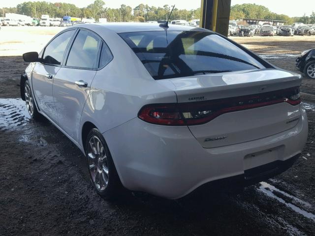 1C3CDFCA6DD178619 - 2013 DODGE DART LIMIT WHITE photo 3