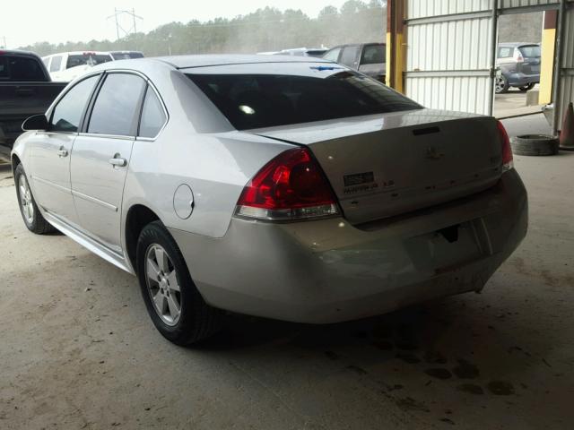 2G1WG5EK6B1114274 - 2011 CHEVROLET IMPALA LT SILVER photo 3