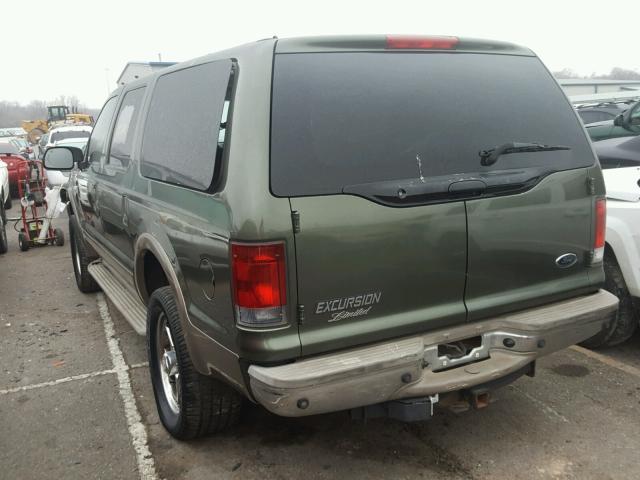 1FMNU43SX1EB87178 - 2001 FORD EXCURSION GREEN photo 3