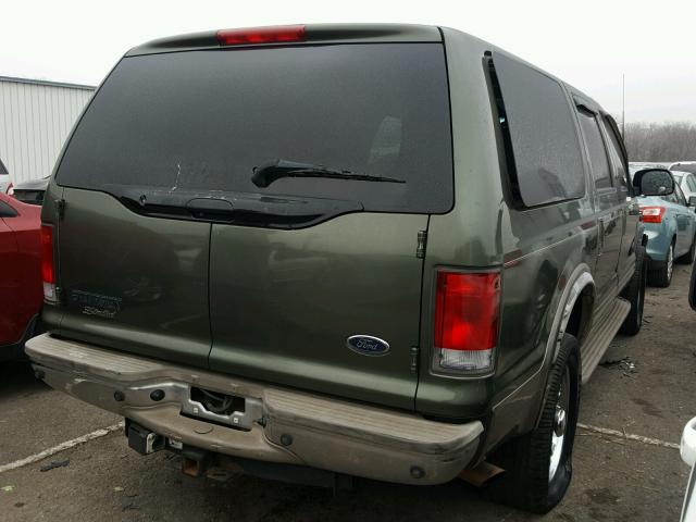 1FMNU43SX1EB87178 - 2001 FORD EXCURSION GREEN photo 4