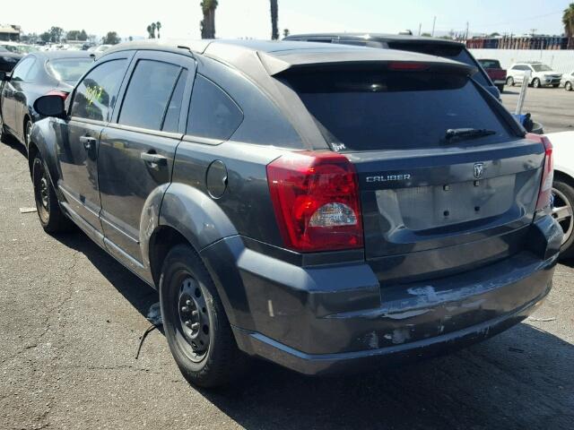 1B3HB28B77D242528 - 2007 DODGE CALIBER GRAY photo 3