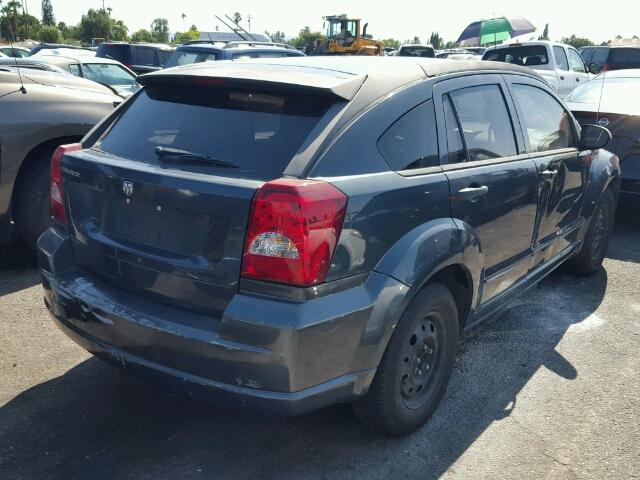 1B3HB28B77D242528 - 2007 DODGE CALIBER GRAY photo 4