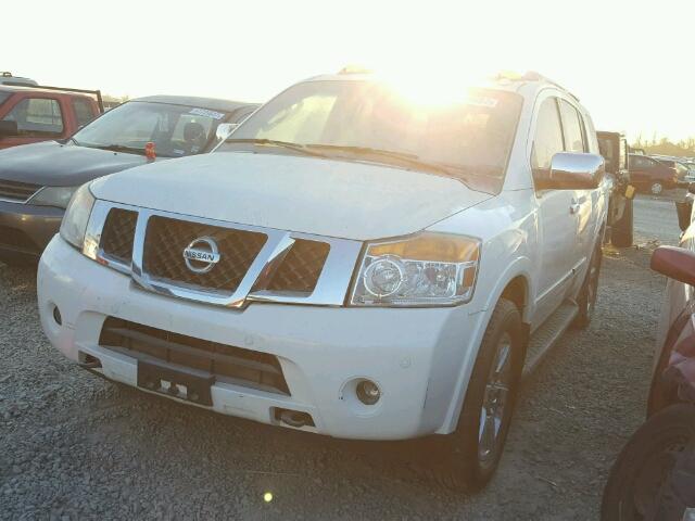 5N1BA0ND2BN609481 - 2011 NISSAN ARMADA SV WHITE photo 2