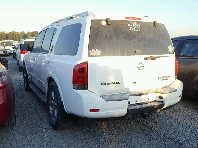 5N1BA0ND2BN609481 - 2011 NISSAN ARMADA SV WHITE photo 3