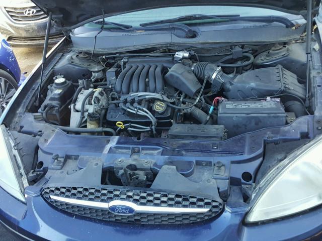 1FAFP53201G254550 - 2001 FORD TAURUS SE BLUE photo 7