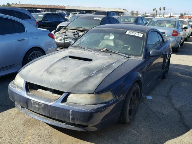 1FAFP42X52F137707 - 2002 FORD MUSTANG GT BLUE photo 2