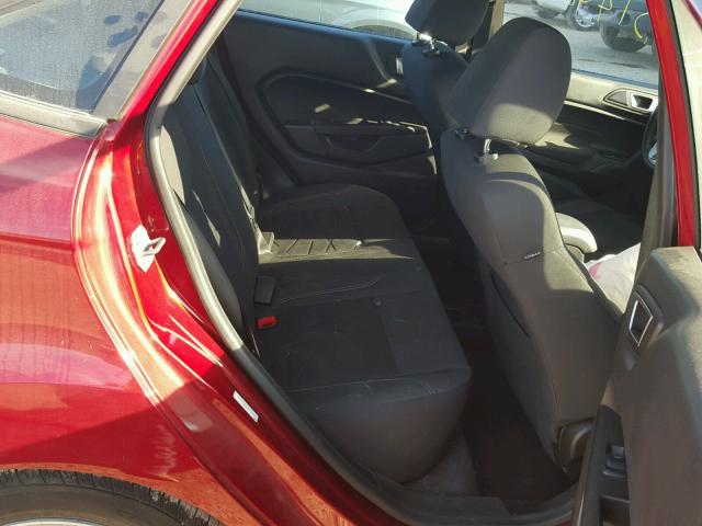 3FADP4BJ3EM145246 - 2014 FORD FIESTA SE RED photo 6