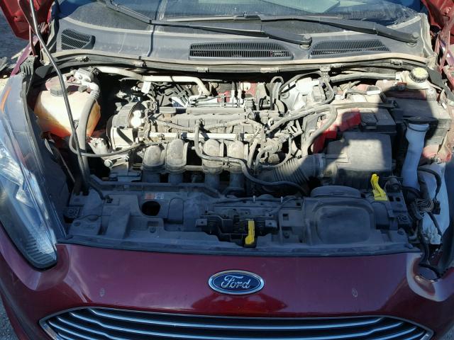 3FADP4BJ3EM145246 - 2014 FORD FIESTA SE RED photo 7