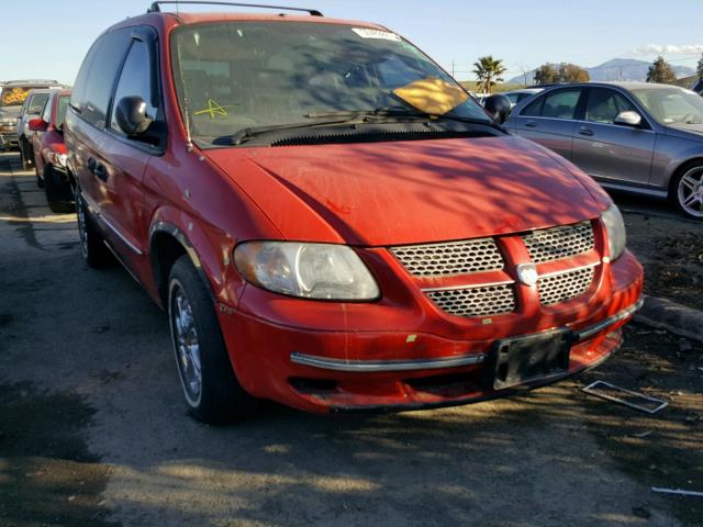 1D4GP24R13B329252 - 2003 DODGE GRAND CARA RED photo 1