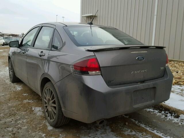 1FAHP3GN2AW283054 - 2010 FORD FOCUS SES GRAY photo 3