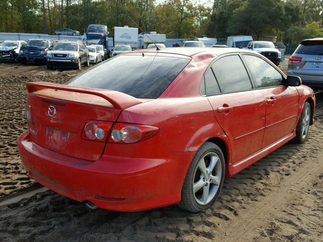 1YVHP84C455M27753 - 2005 MAZDA 6 I RED photo 4