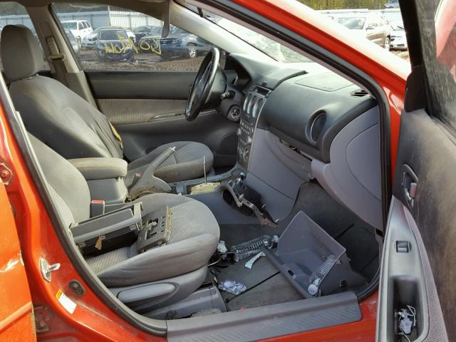 1YVHP84C455M27753 - 2005 MAZDA 6 I RED photo 5