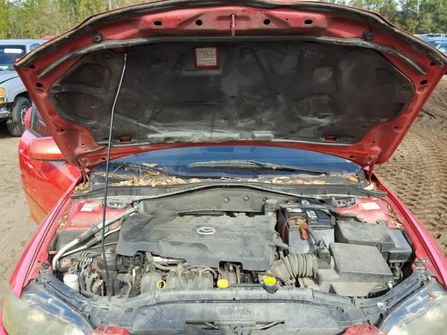 1YVHP84C455M27753 - 2005 MAZDA 6 I RED photo 7