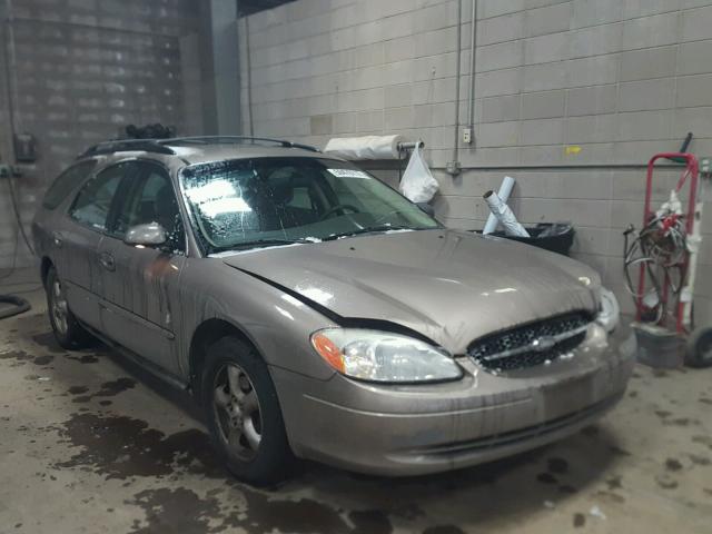 1FAFP58U82G225230 - 2002 FORD TAURUS SE TAN photo 1