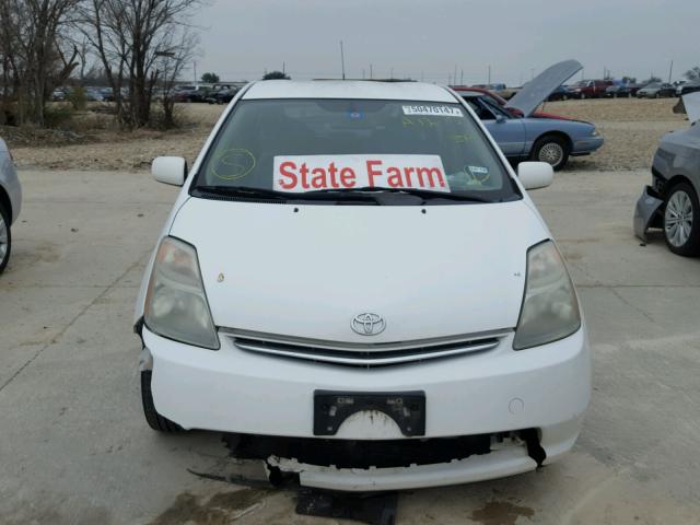 JTDKB20U477572983 - 2007 TOYOTA PRIUS WHITE photo 9