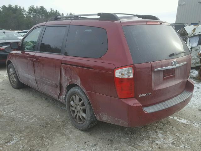 KNDMB233466063573 - 2006 KIA SEDONA EX RED photo 3