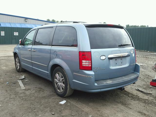 2A4RR6DX8AR137194 - 2010 CHRYSLER TOWN & COU BLUE photo 3