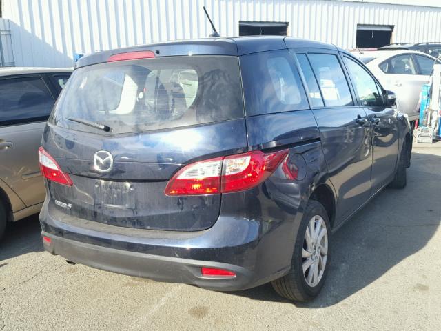 JM1CW2BL7E0177019 - 2014 MAZDA 5 SPORT BLUE photo 4