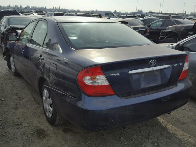 4T1BE32K54U334626 - 2004 TOYOTA CAMRY LE BLUE photo 3