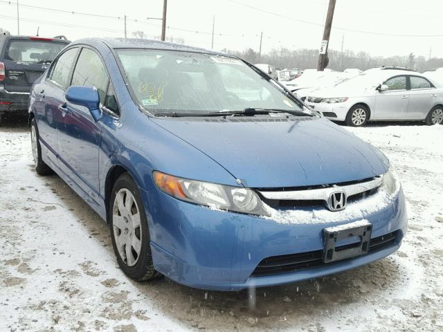 1HGFA16588L069515 - 2008 HONDA CIVIC LX BLUE photo 1