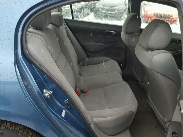 1HGFA16588L069515 - 2008 HONDA CIVIC LX BLUE photo 6