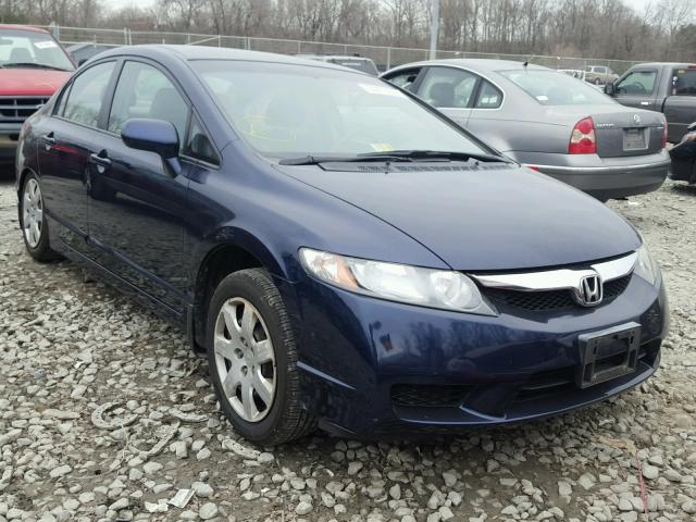 1HGFA16529L001762 - 2009 HONDA CIVIC LX BLUE photo 1