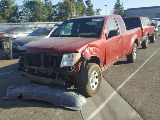 1N6BD06T06C407870 - 2006 NISSAN FRONTIER K RED photo 2