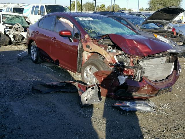 2HGFB2F58FH548773 - 2015 HONDA CIVIC LX BURGUNDY photo 1