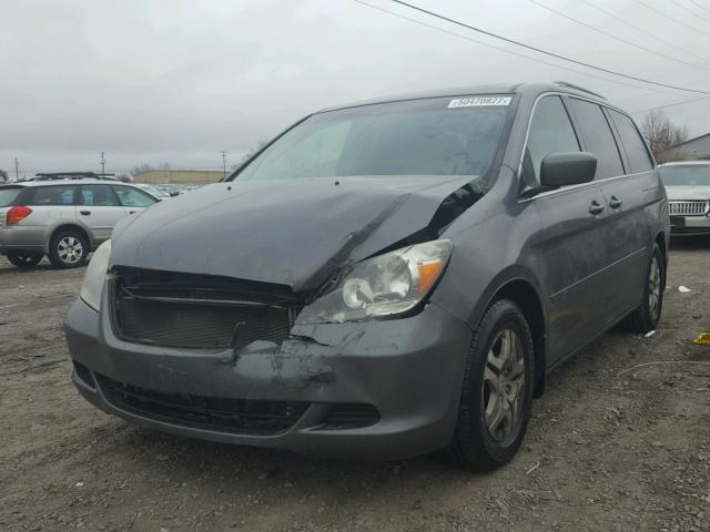 5FNRL38737B138953 - 2007 HONDA ODYSSEY EX GRAY photo 2