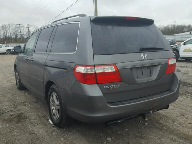 5FNRL38737B138953 - 2007 HONDA ODYSSEY EX GRAY photo 3